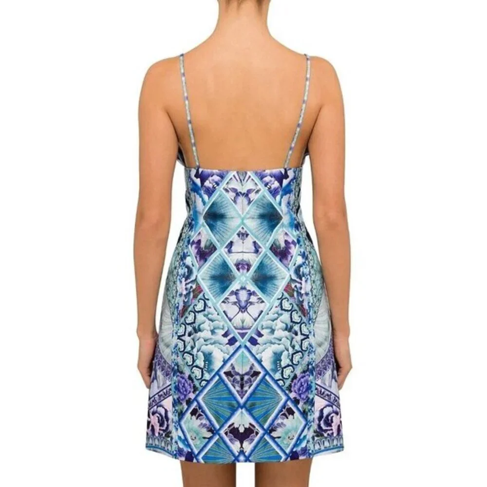 CAMILLA The Blue Market V Neck Fitted Dress Size XS b49 - Picture 4 of 16